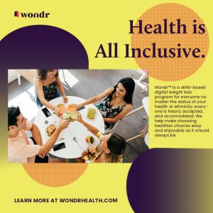 An advertisement graphic for the brand Wondr Health.