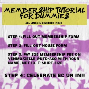 Post informing future members how to become a member.